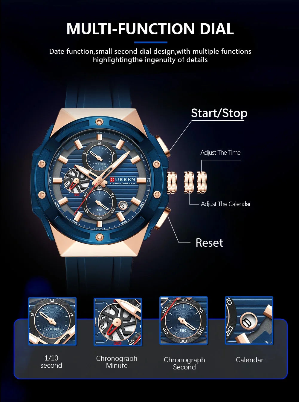 CURREN Fashionable Sports Multifunctional