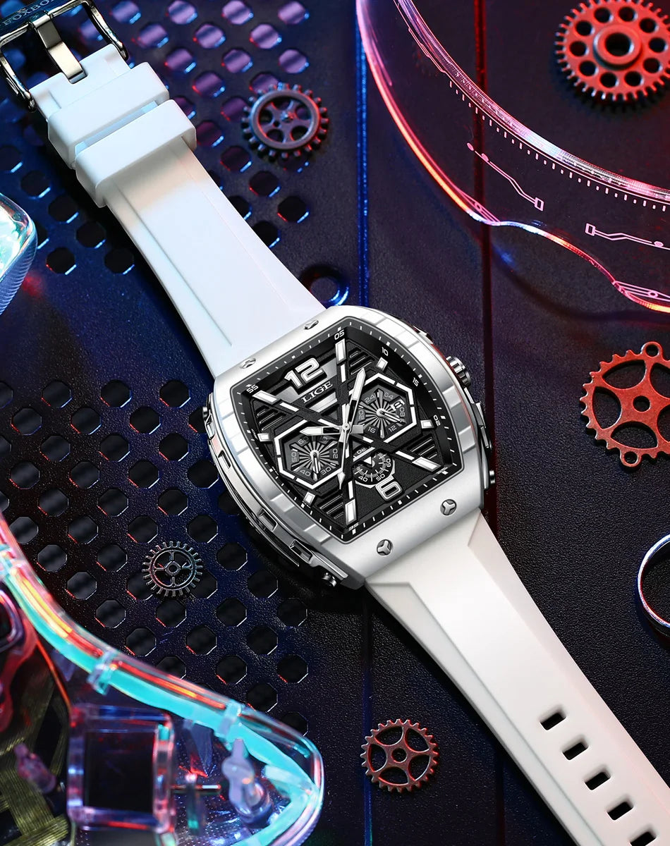 Relogio Masculino LIGE Men Watch Luxury