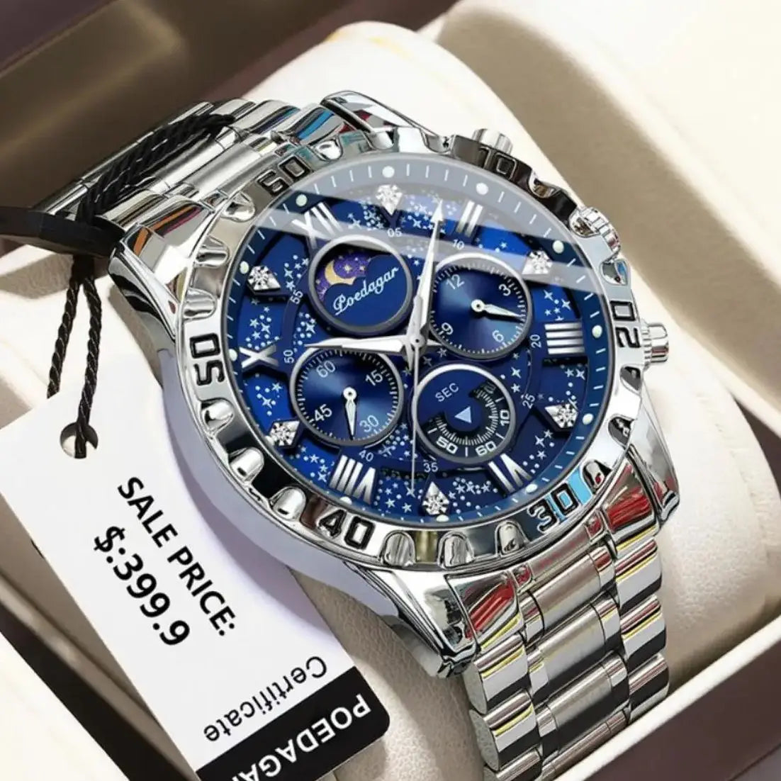 POEDAGAR Top Luxury Man Wristwatch
