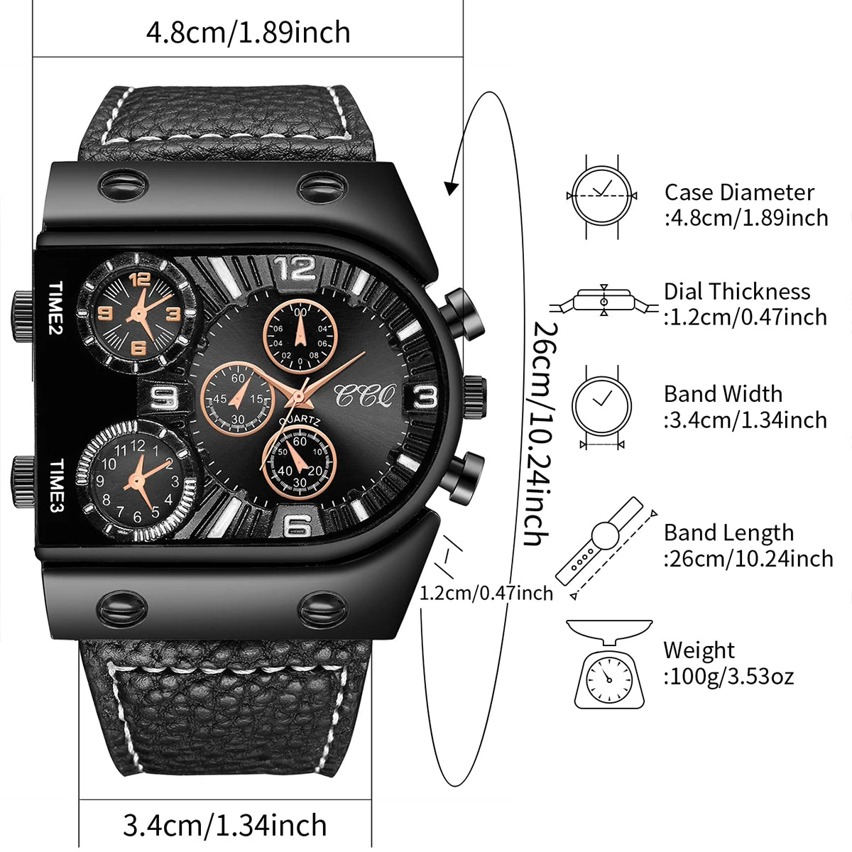 Men's Fashion Watch Leather