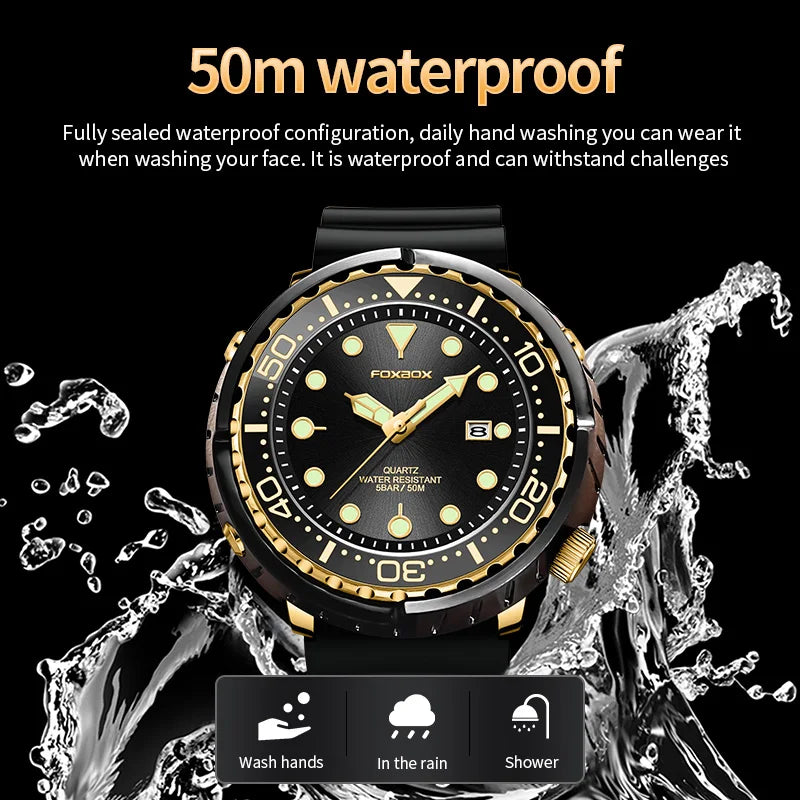 LIGE Fashion Diver Watch