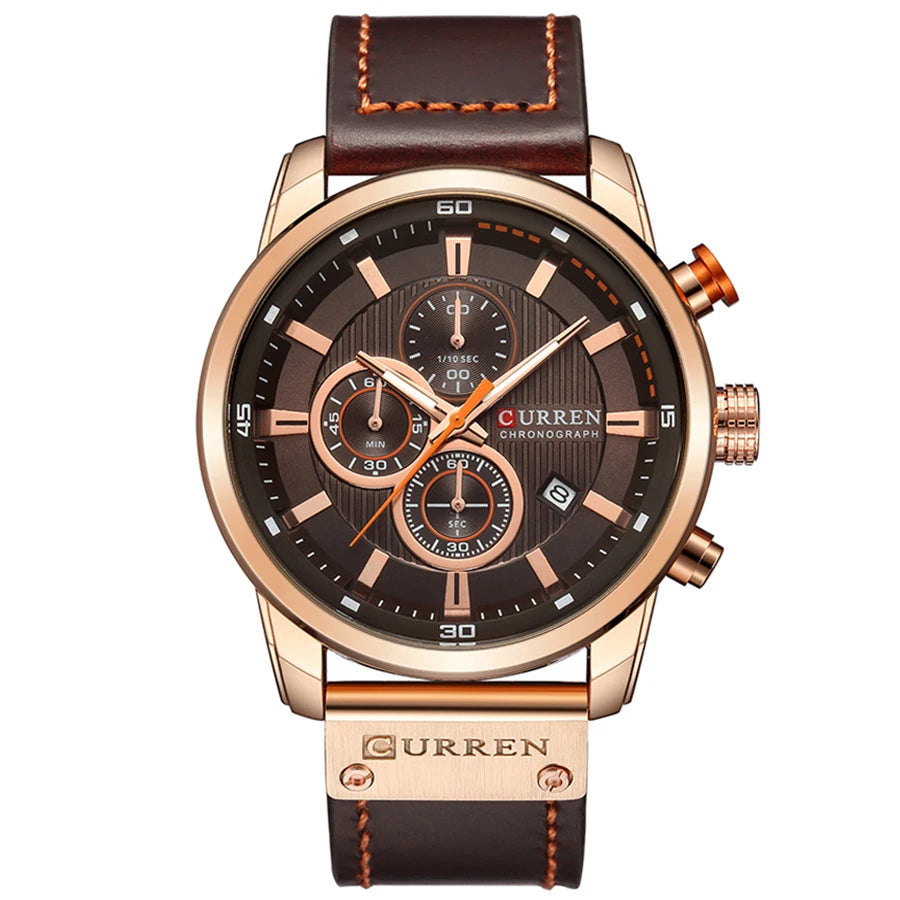 Luxury Chronograph Quartz Watch Men Sports