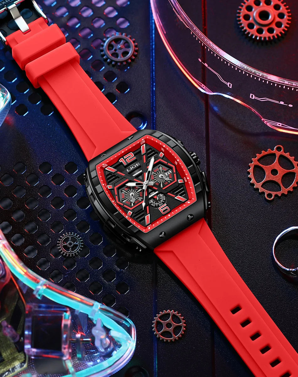Relogio Masculino LIGE Men Watch Luxury