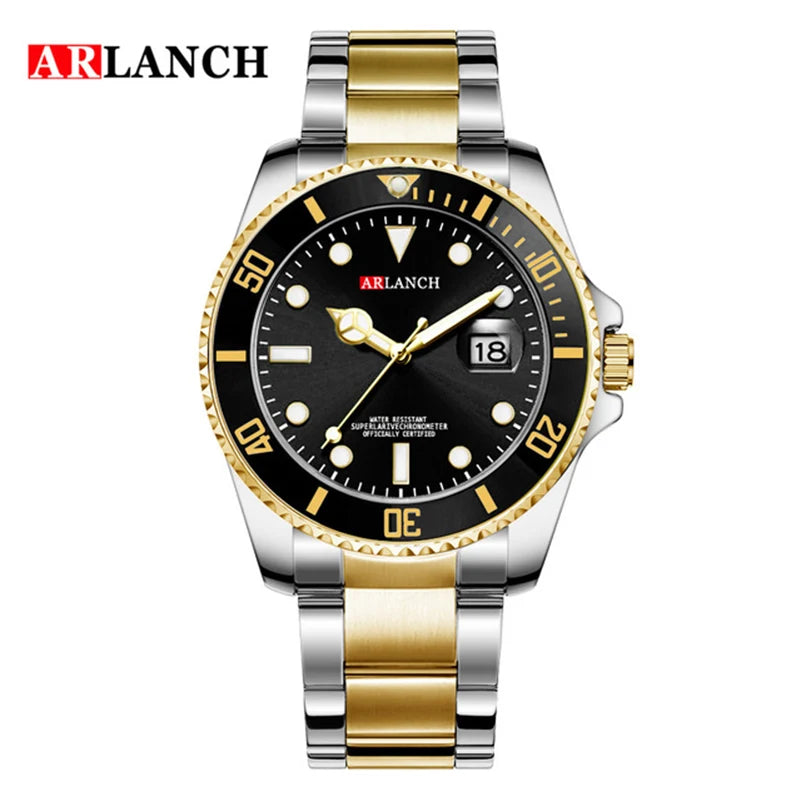 ARLANCH Quartz Steel Watch Luminous