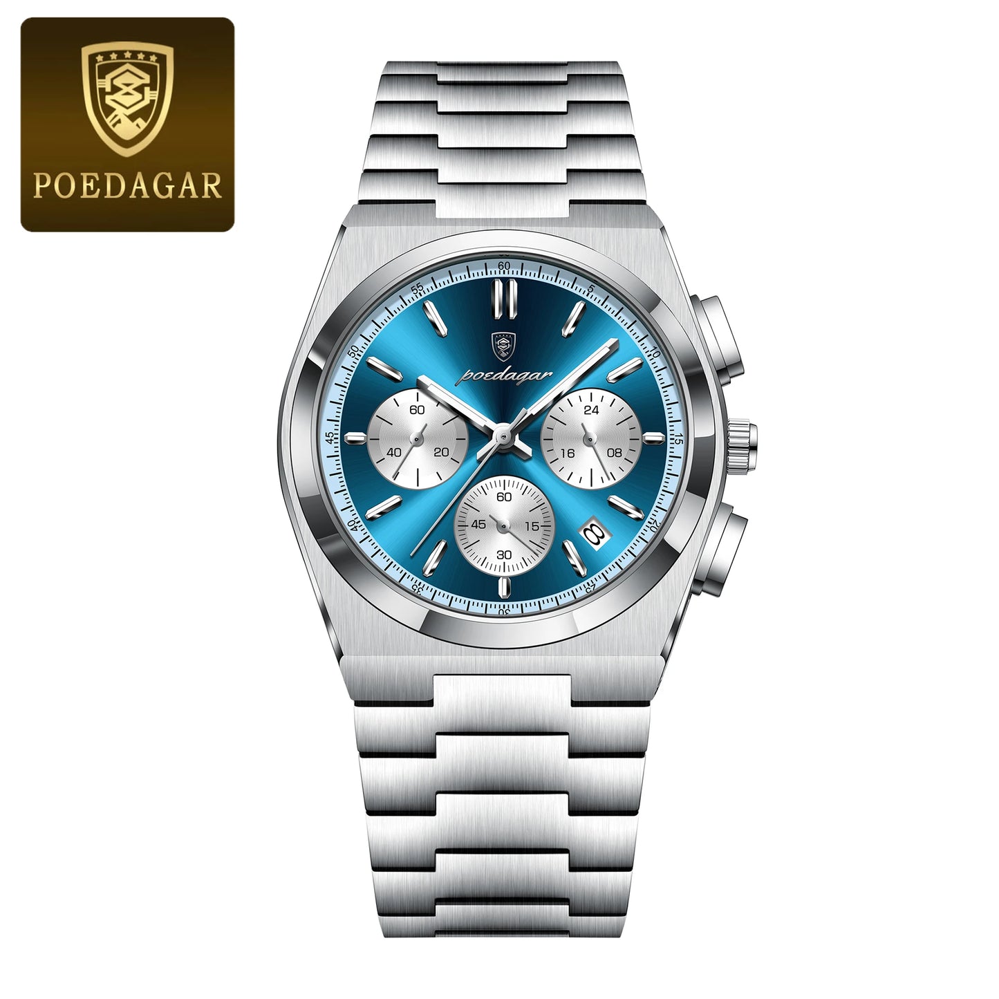 POEDAGAR Luxury Quartz Watch Sport