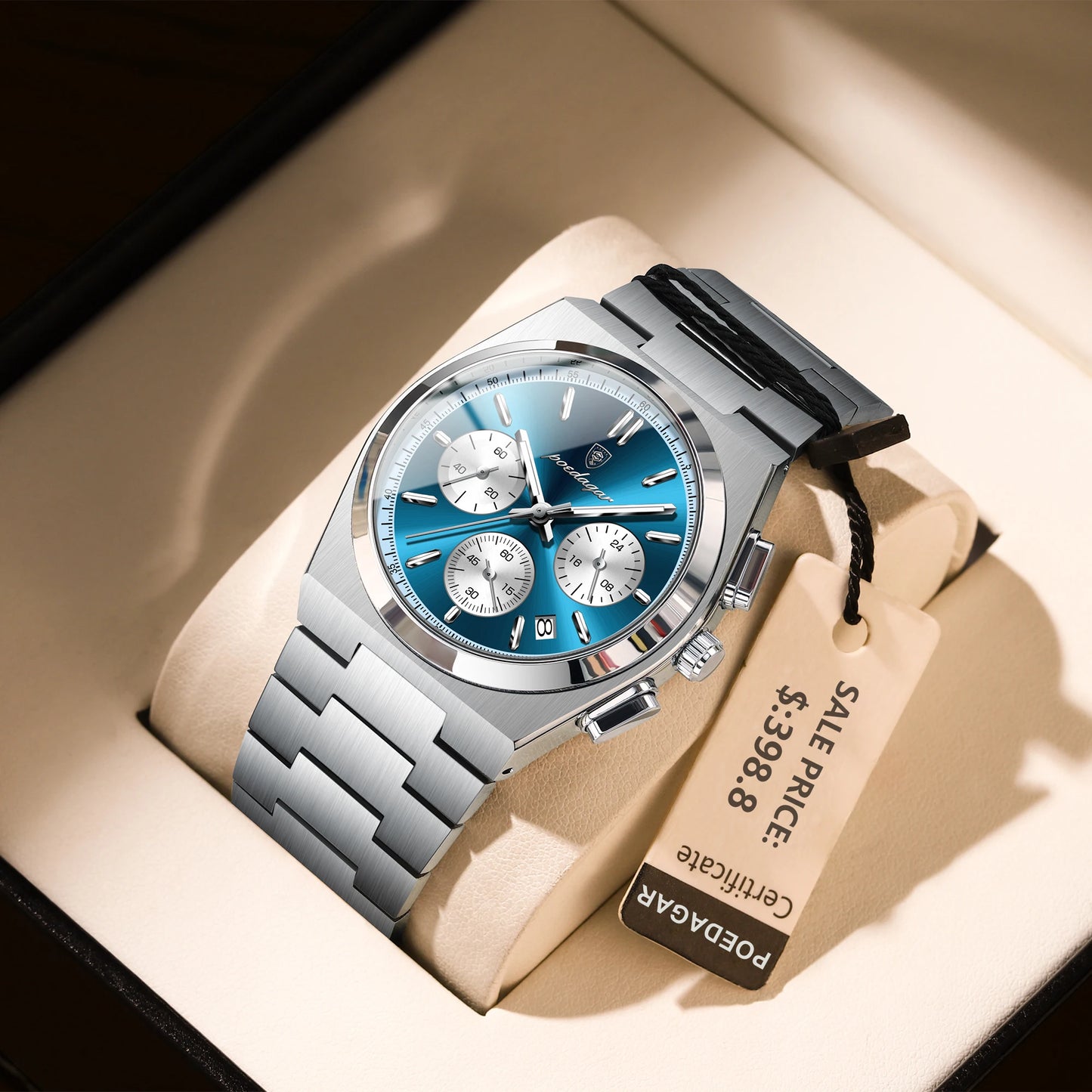 POEDAGAR Luxury Quartz Watch Sport