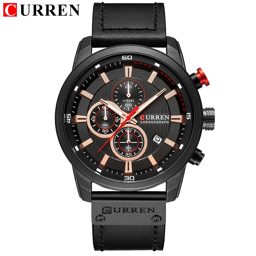 Luxury Chronograph Quartz Watch Men Sports