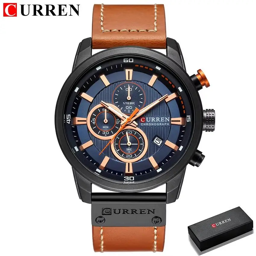 Luxury Chronograph Quartz Watch Men Sports