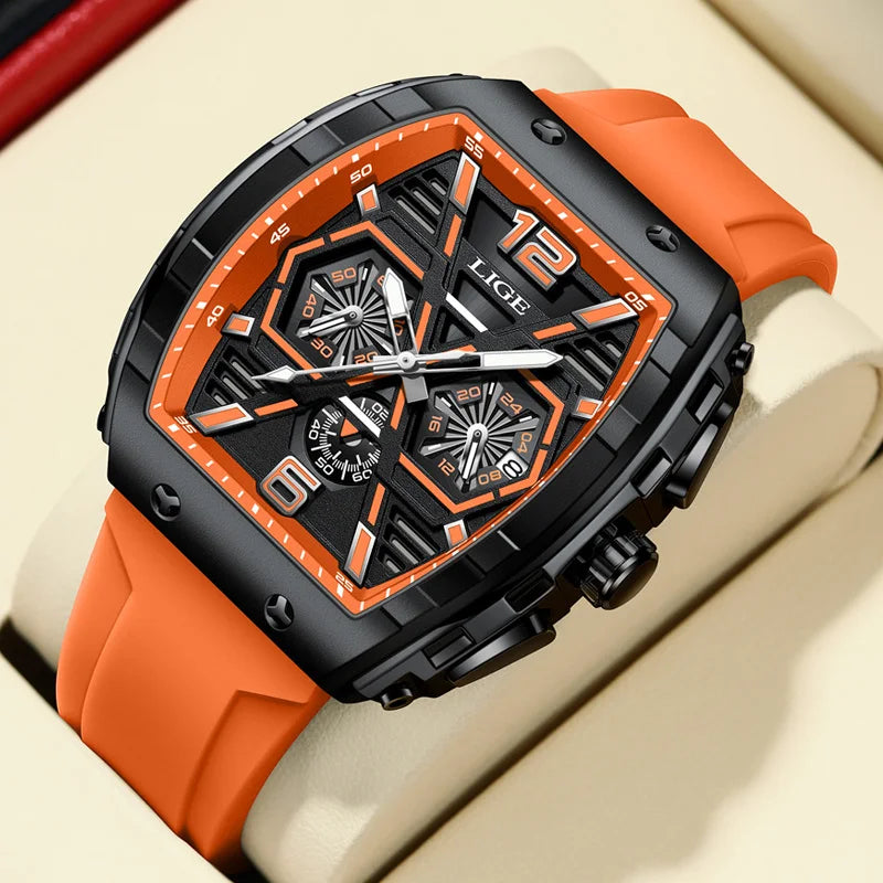Relogio Masculino LIGE Men Watch Luxury