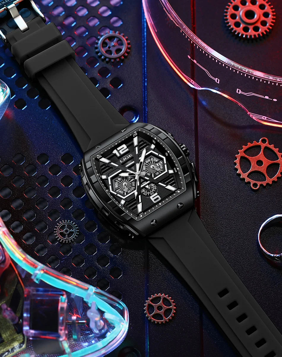 Relogio Masculino LIGE Men Watch Luxury
