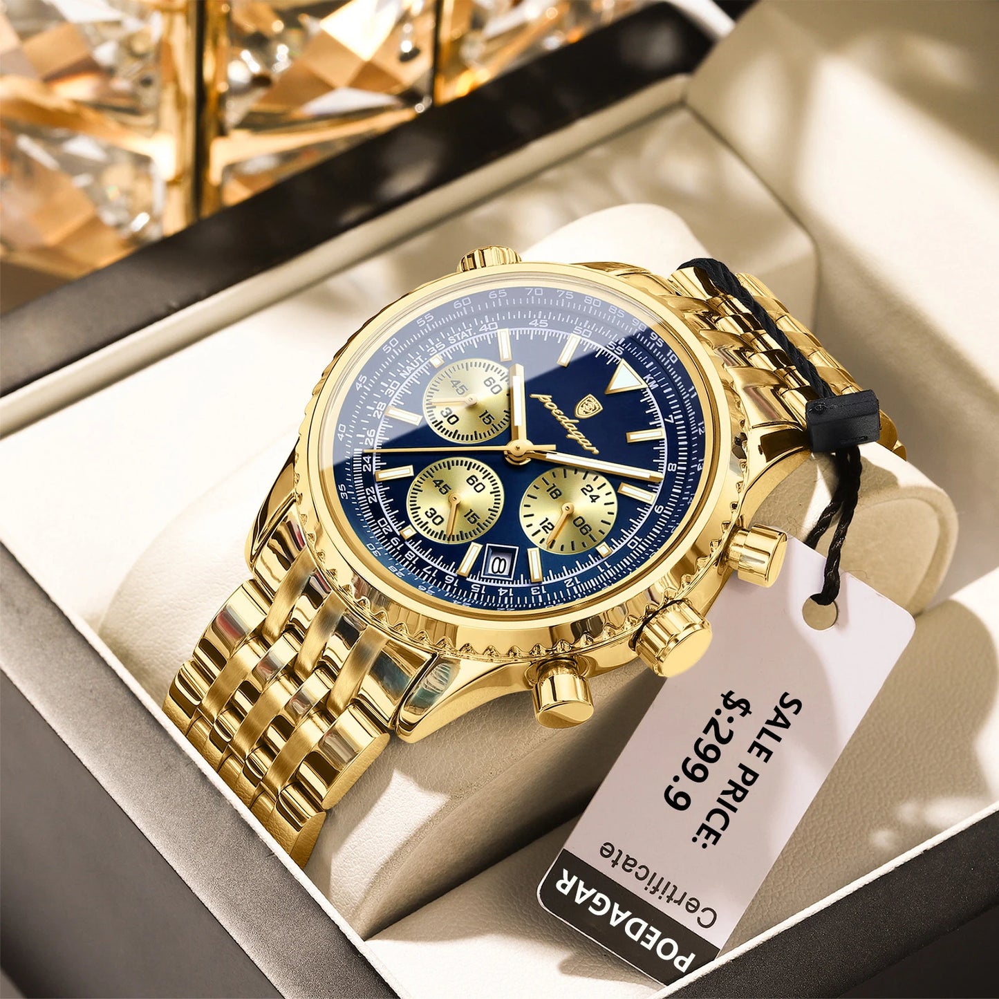 POEDAGAR Luxury Military Watch Waterproof