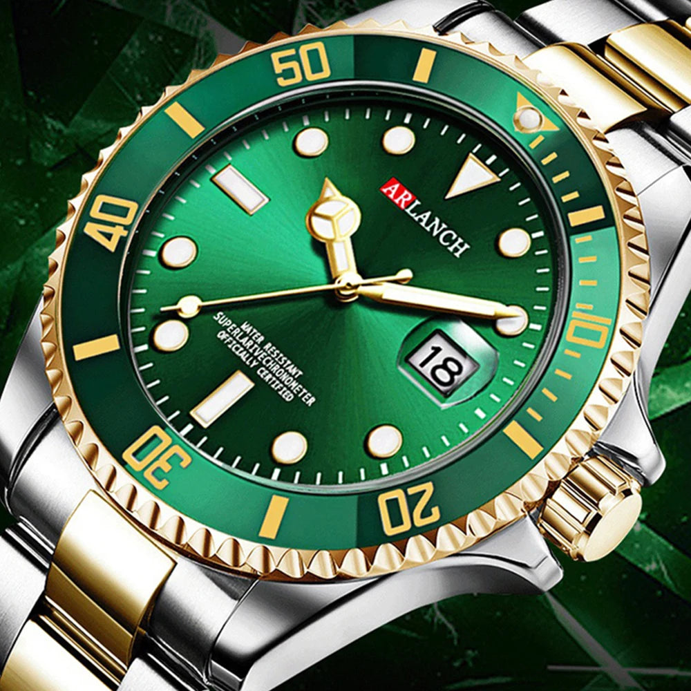 ARLANCH Quartz Steel Watch Luminous