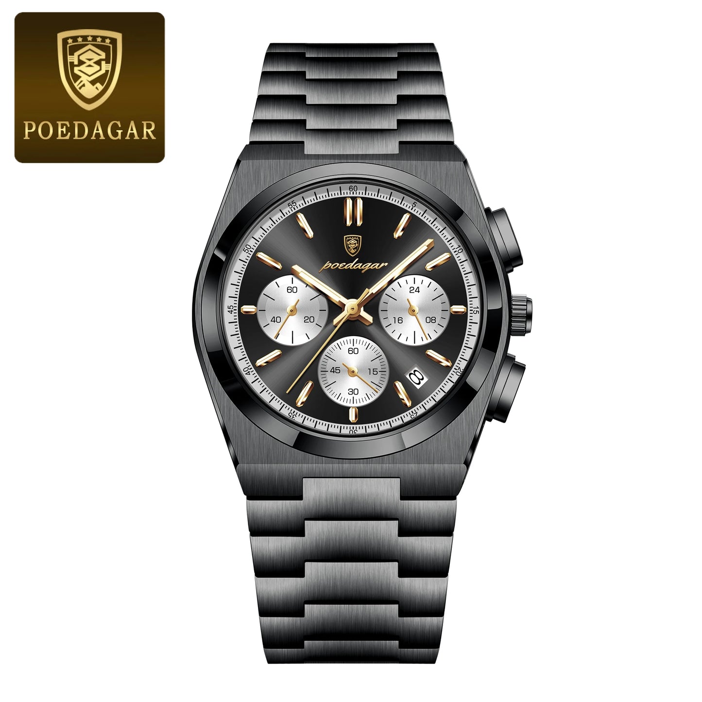POEDAGAR Luxury Quartz Watch Sport