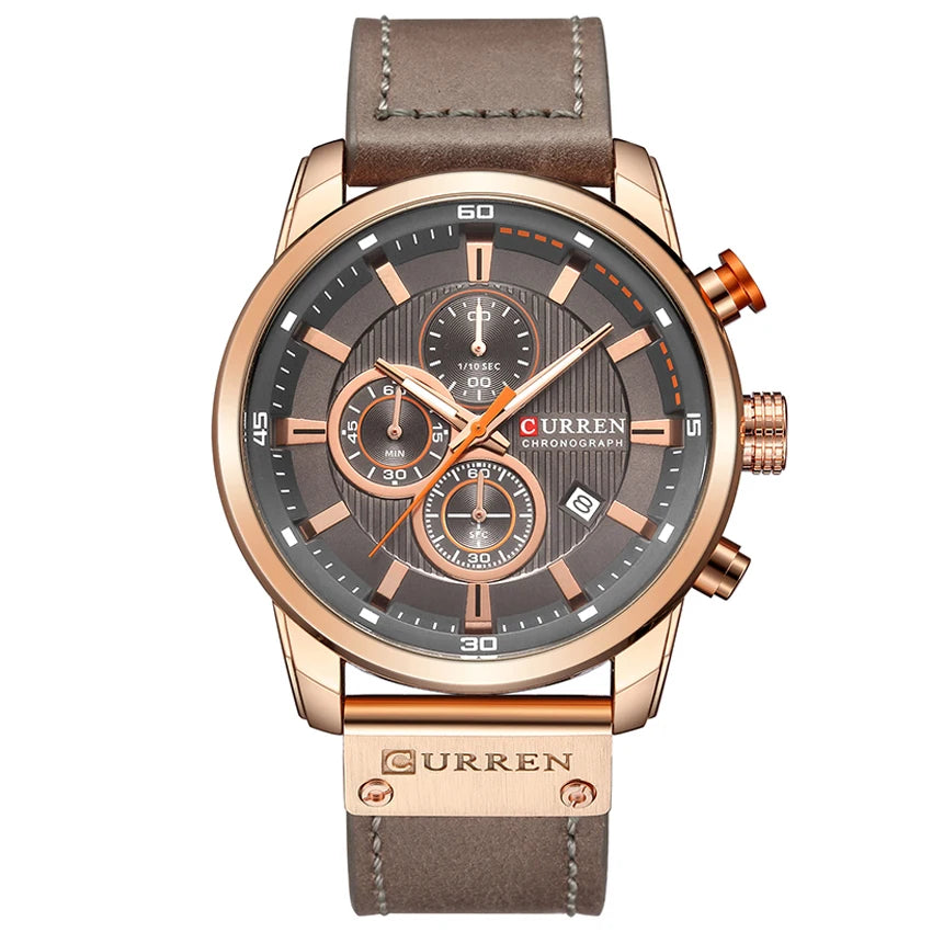 Luxury Chronograph Quartz Watch Men Sports