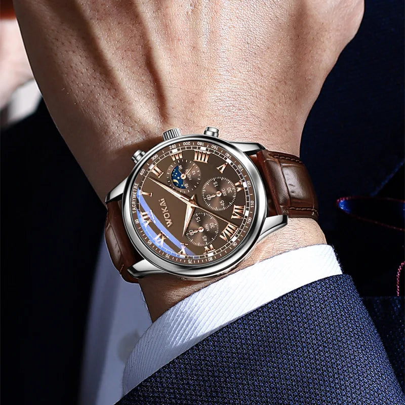 Simple Fashion Men's Pu Leather
