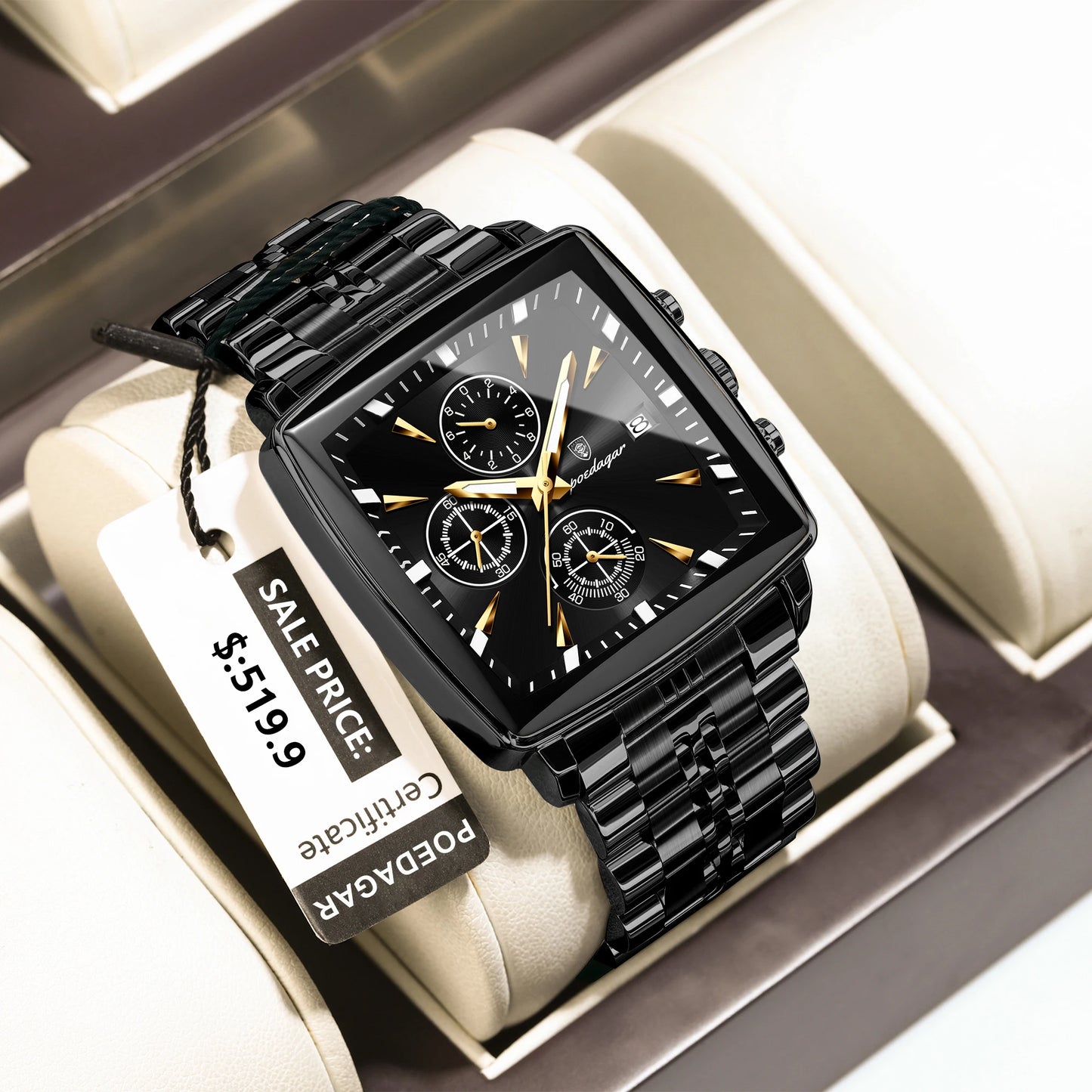 POEDAGAR Business Men Clock