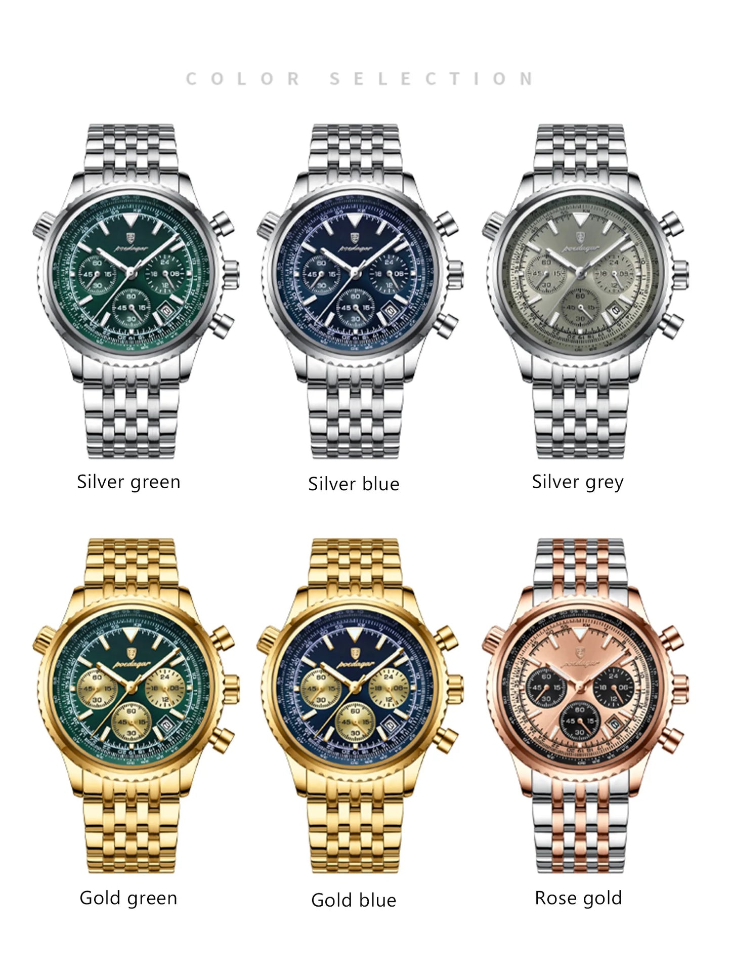 POEDAGAR Luxury Military Watch Waterproof