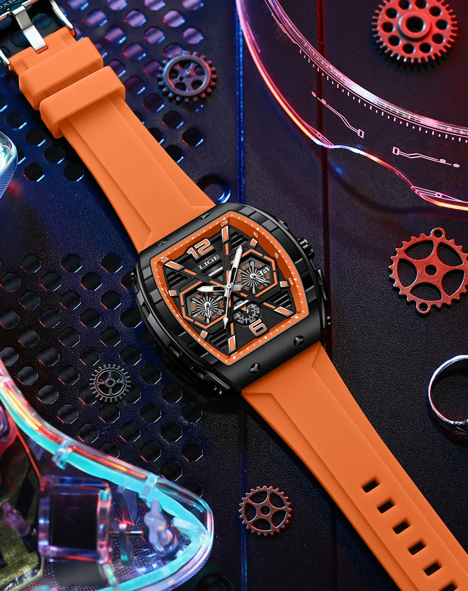 Relogio Masculino LIGE Men Watch Luxury