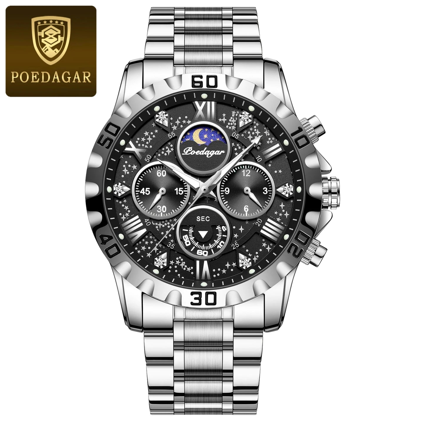 POEDAGAR Top Luxury Man Wristwatch