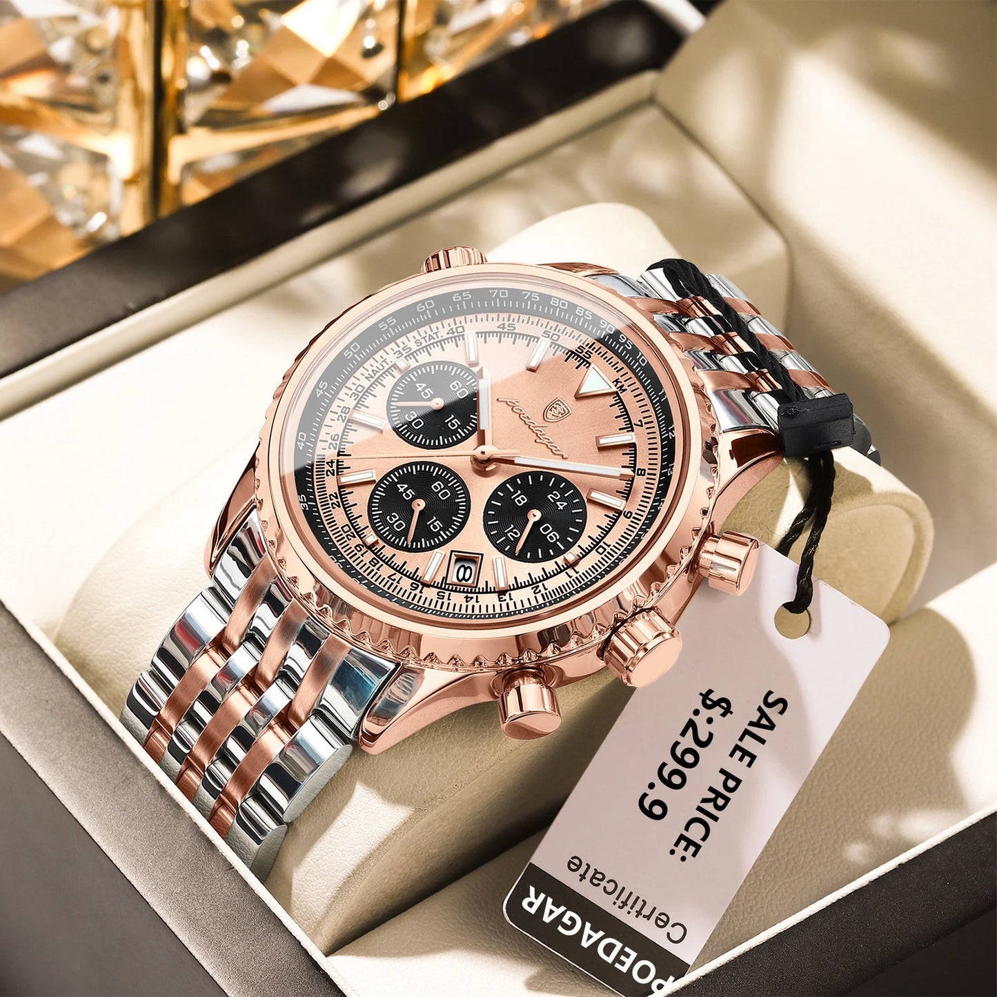 POEDAGAR Luxury Military Watch Waterproof