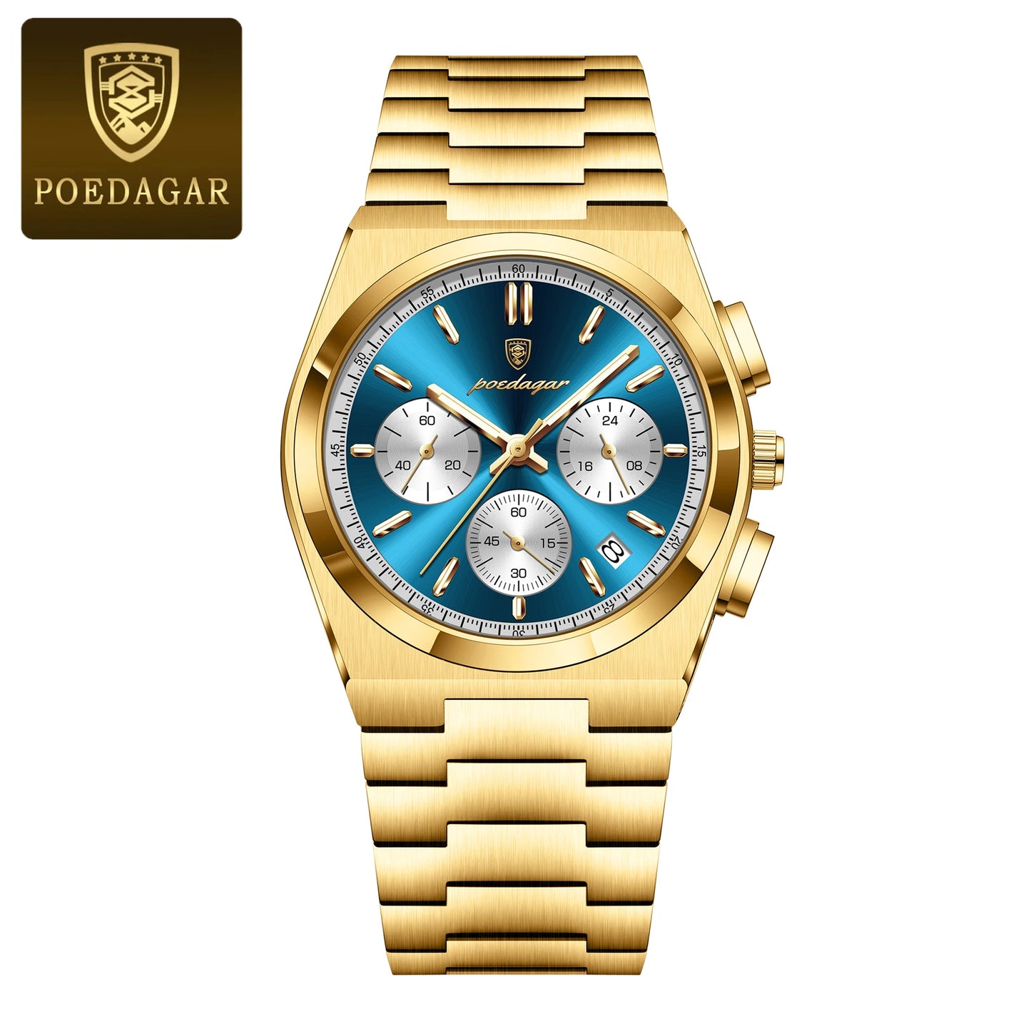 POEDAGAR Luxury Quartz Watch Sport
