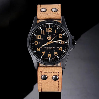 SOKI Mens Casual Wristwatch Quartz