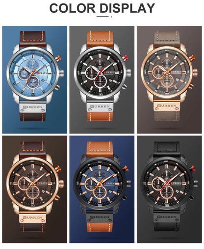 Luxury Chronograph Quartz Watch Men Sports
