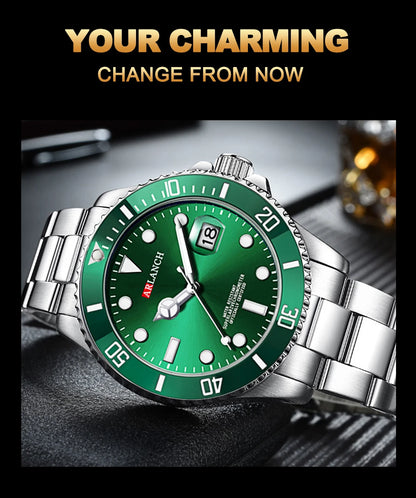 ARLANCH Quartz Steel Watch Luminous