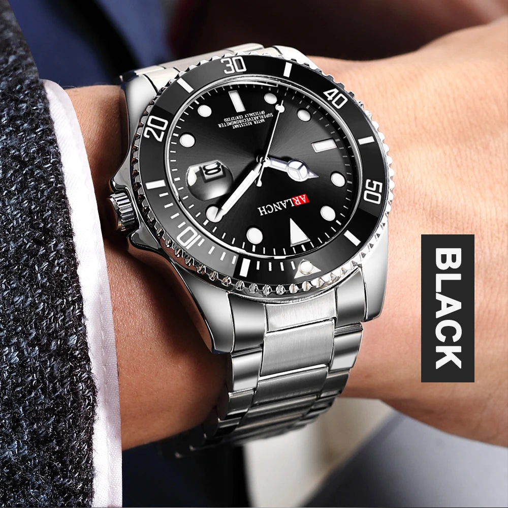ARLANCH Quartz Steel Watch Luminous