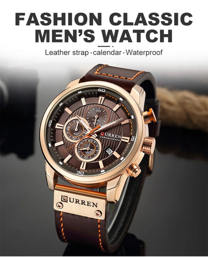 Luxury Chronograph Quartz Watch Men Sports