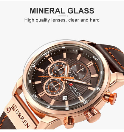 Luxury Chronograph Quartz Watch Men Sports