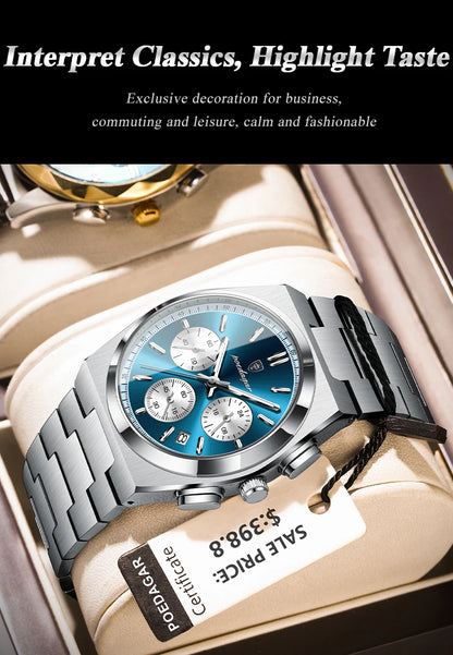 POEDAGAR Luxury Quartz Watch Sport
