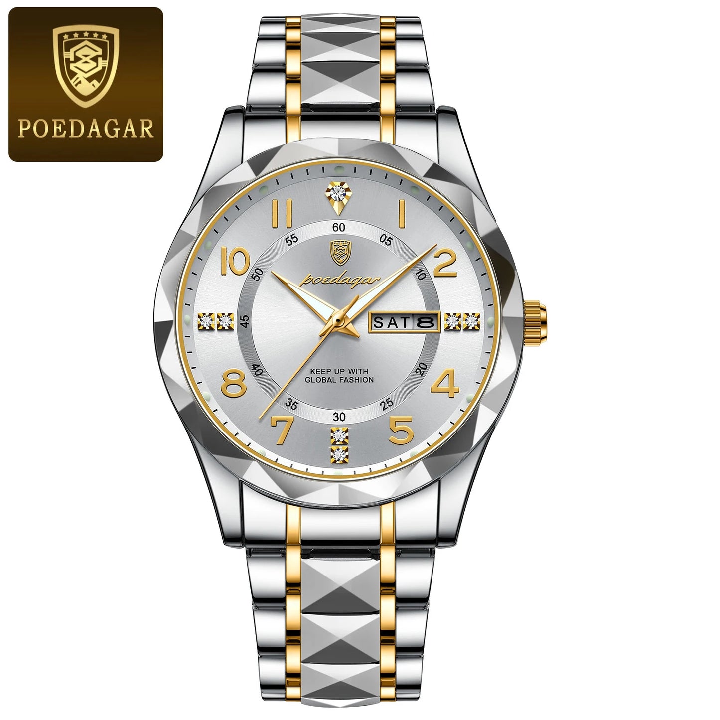 POEDAGAR Luxury Men Quartz Watch