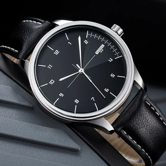 Top Brand NEW Mens Watch Leather