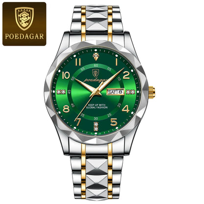 POEDAGAR Luxury Men Quartz Watch