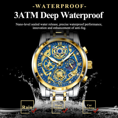POEDAGAR Luxury High Quality Watch Waterproof