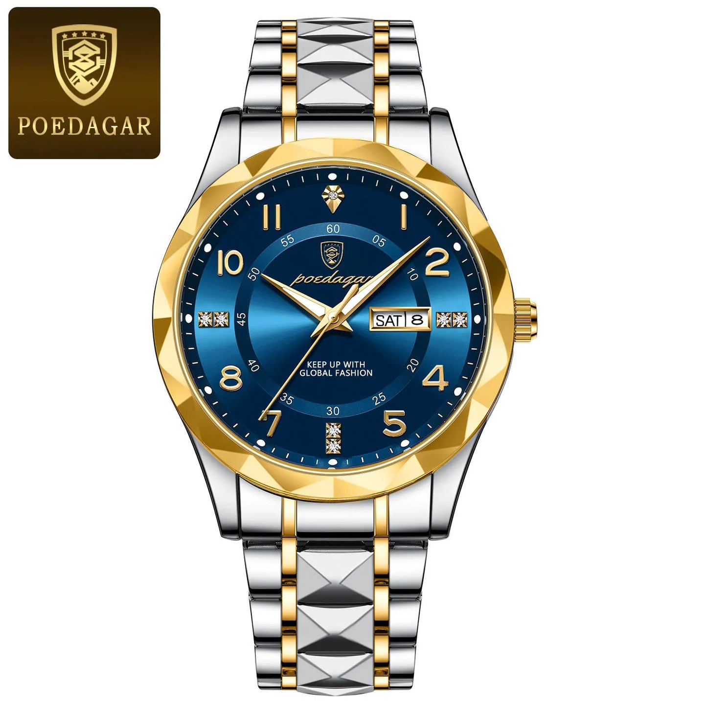 POEDAGAR Luxury Men Quartz Watch