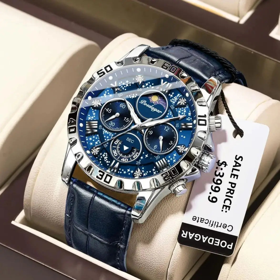 POEDAGAR Luxury Waterproof Watch