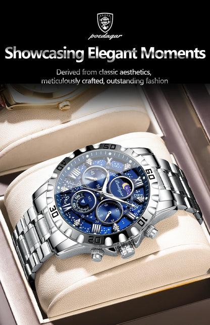 POEDAGAR Top Luxury Man Wristwatch