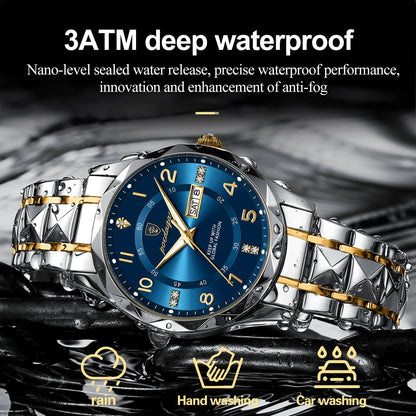 POEDAGAR Luxury Men Quartz Watch