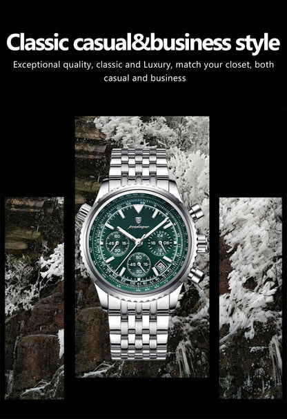 POEDAGAR Luxury Military Watch Waterproof