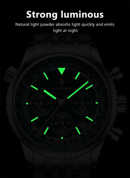 POEDAGAR Luxury Military Watch Waterproof