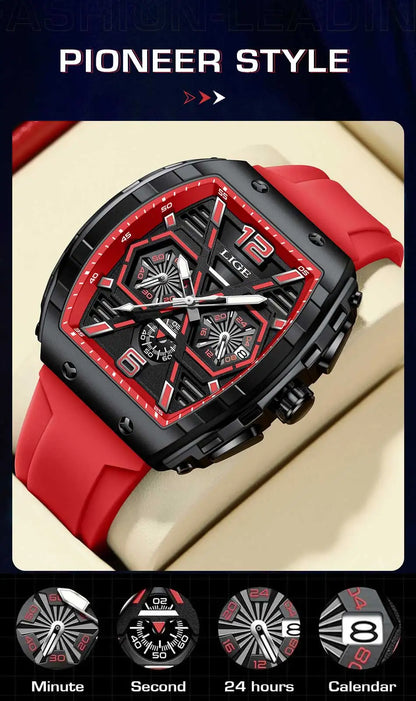 Relogio Masculino LIGE Men Watch Luxury