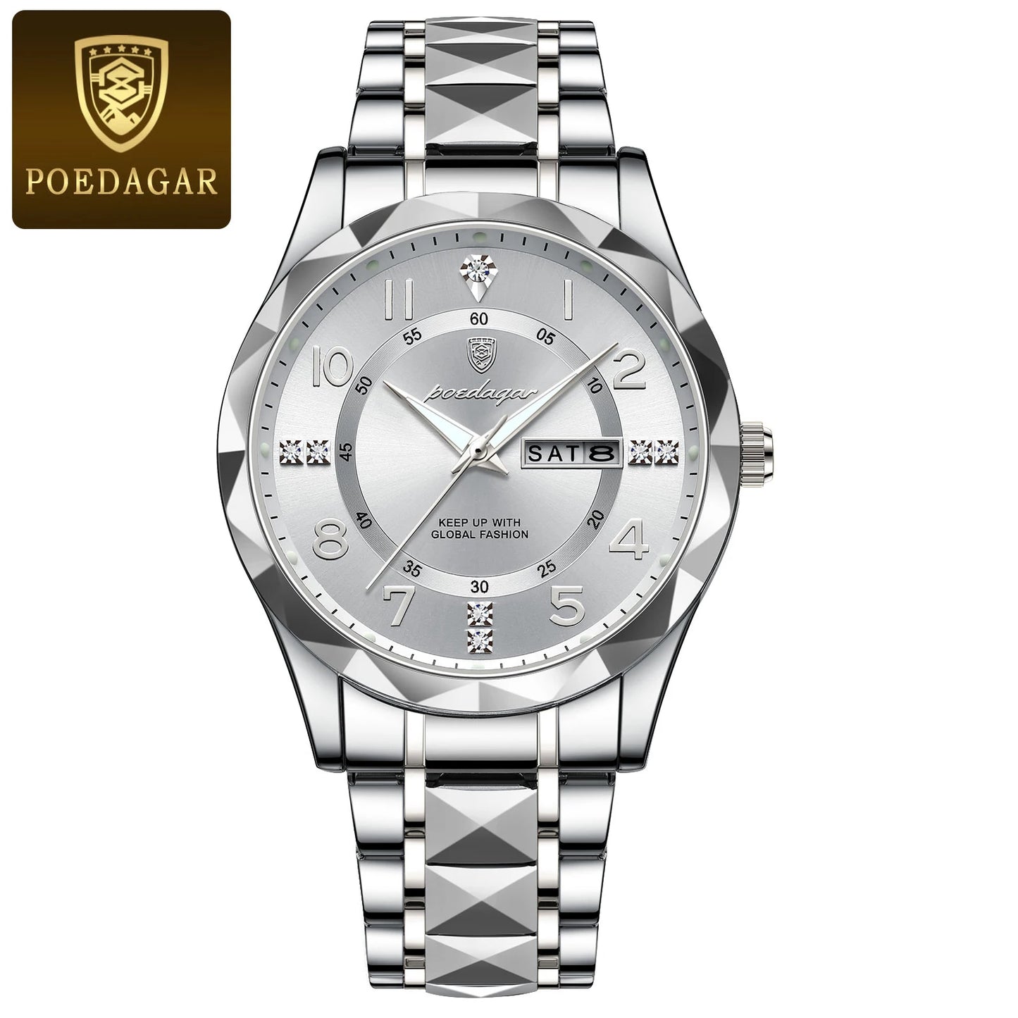 POEDAGAR Luxury Men Quartz Watch