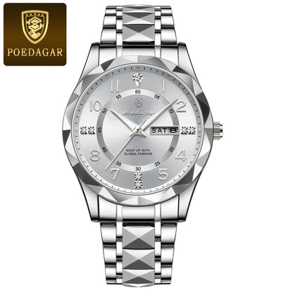 POEDAGAR Luxury Men Quartz Watch