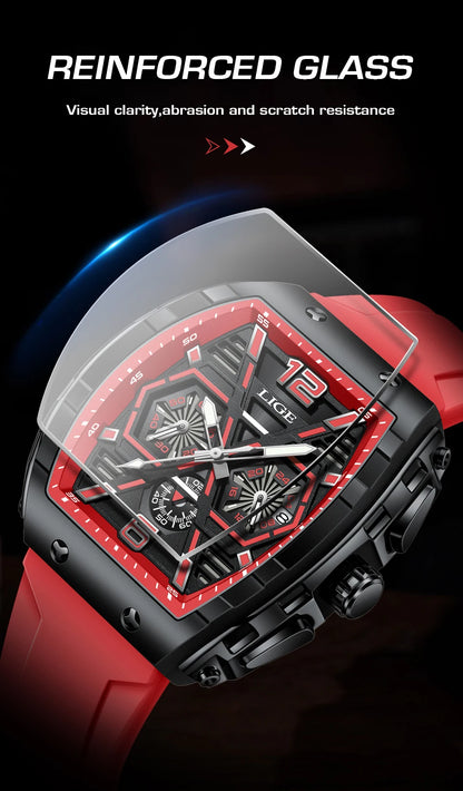 Relogio Masculino LIGE Men Watch Luxury