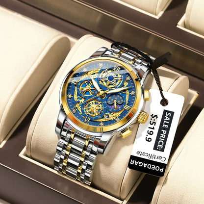 POEDAGAR Luxury High Quality Watch Waterproof