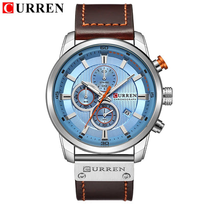 Luxury Chronograph Quartz Watch Men Sports