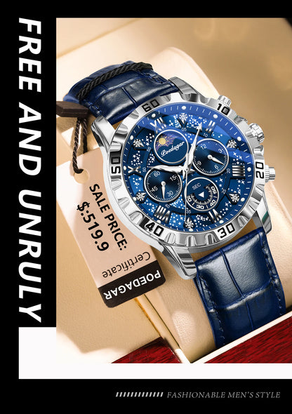 POEDAGAR Luxury Waterproof Watch