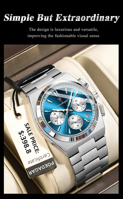 POEDAGAR Luxury Quartz Watch Sport